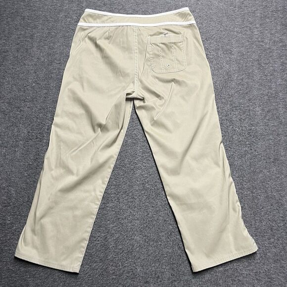 Roxy Quiksilver Nylon Pants Women's Size 11 Khaki Beige Stretch - Picture 3 of 6
